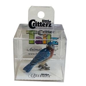 Little Critterz Bird - Eastern Bluebird "Melody" - Miniature Porcelain Figurine